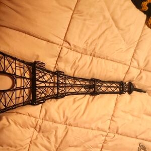 Black Eiffel Tower Wire Sculpture